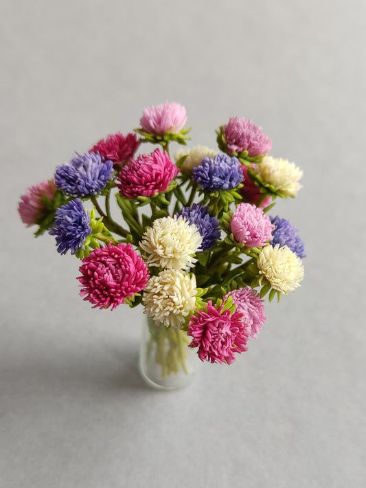 * Bouquet of fall annual asters