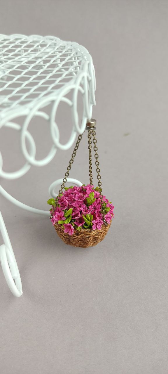 Basket with petunia