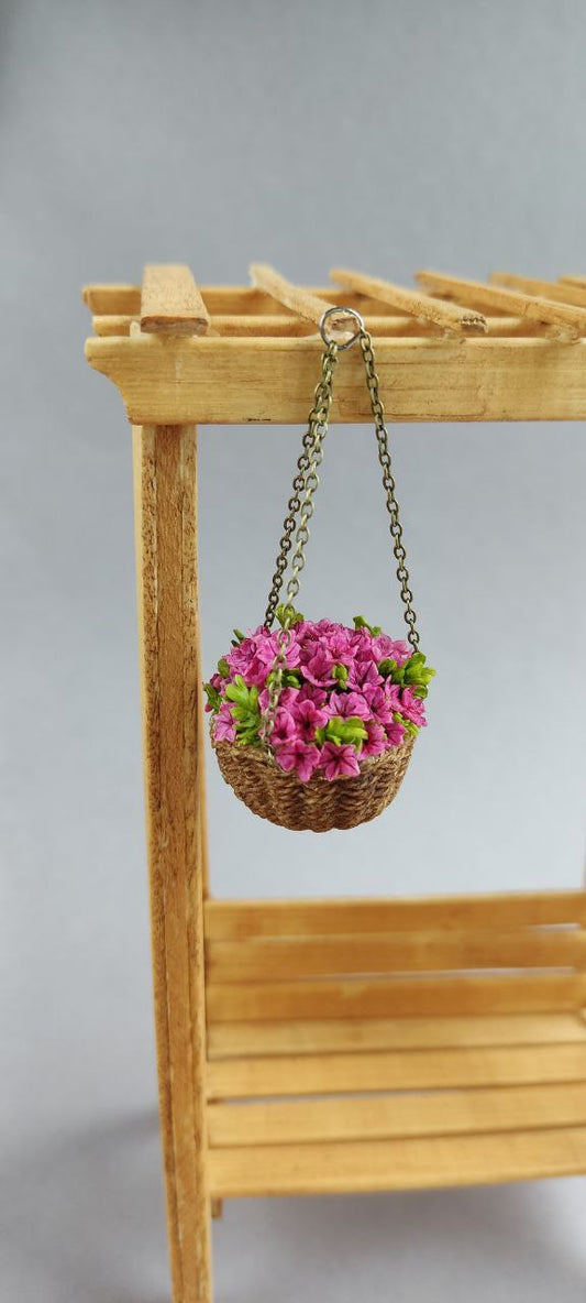 Basket with petunia