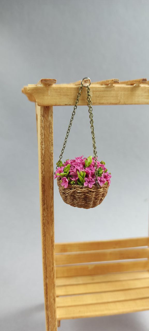 Basket with petunia