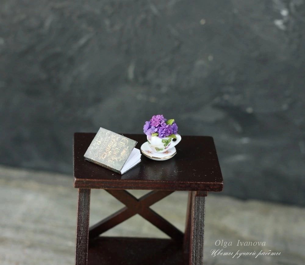 Miniature hydrangea cup.