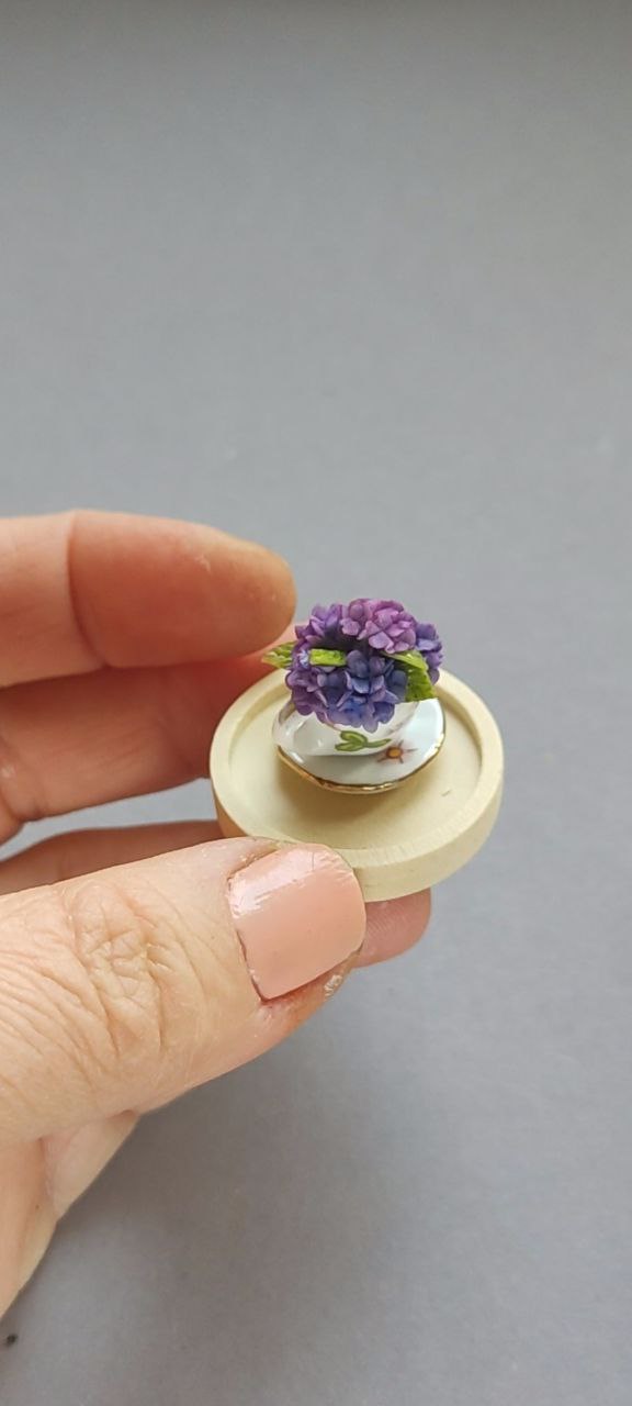 Miniature hydrangea cup.