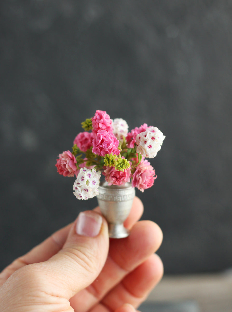 Large summer bouquet with phlox, poppies and peonies 1:12